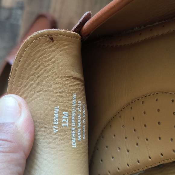 Vince Camuto Esmail Driving Loafer Cognac Sz 12 Men - Picture 4 of 17